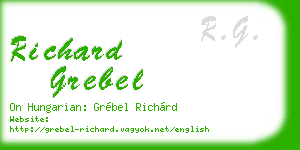 richard grebel business card