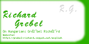 richard grebel business card
